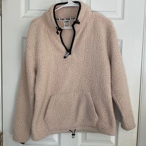 Sherpa half zip pullover